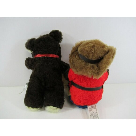 Mara's Stuffed Animals RCMP Mountie Bear + Brown Teddy Plush Lot Vtg Canada - Picture 6 of 11